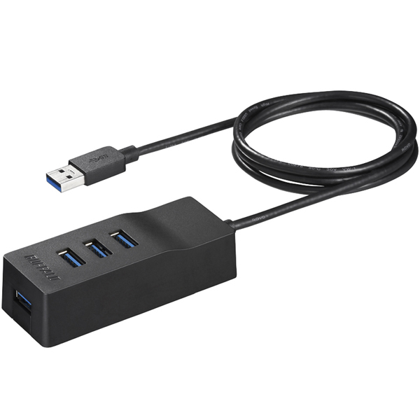 BSH4A110U3BK [USB3.0 4ポートセルフパワーハブ ブラック]