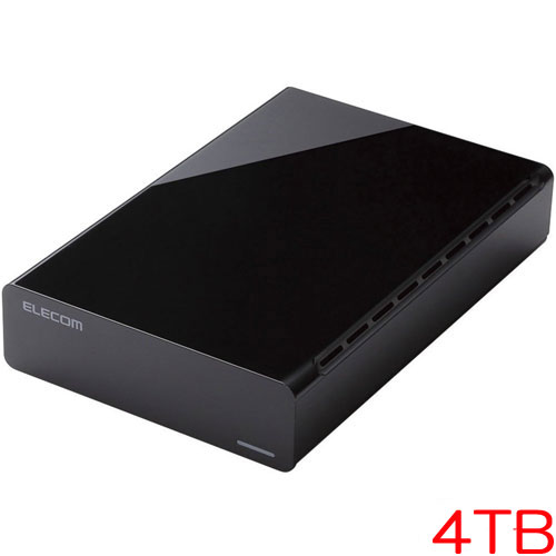 エレコム ELD-CED040UBK [USB3.0外付HDD/4TB/Black/法人専用]