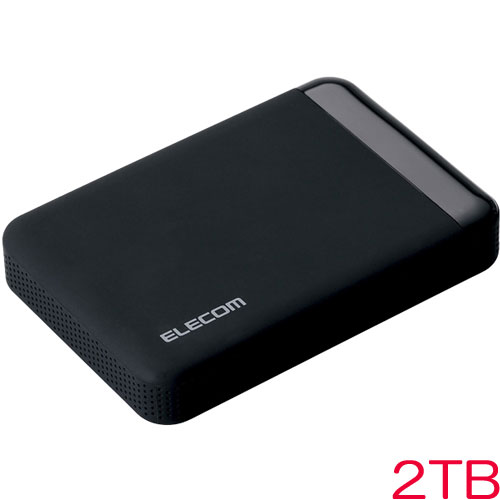 エレコム ELP-EEN020UBK [USB3.0 ポータブルHDD/HW暗号化/PW保護/2TB]
