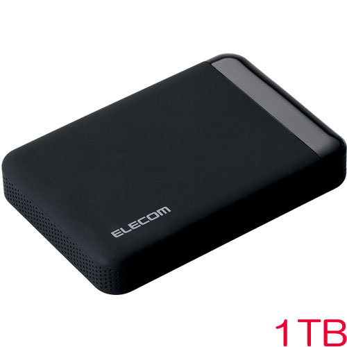 エレコム ELP-EEN010UBK [USB3.0 ポータブルHDD/HW暗号化/PW保護/1TB]