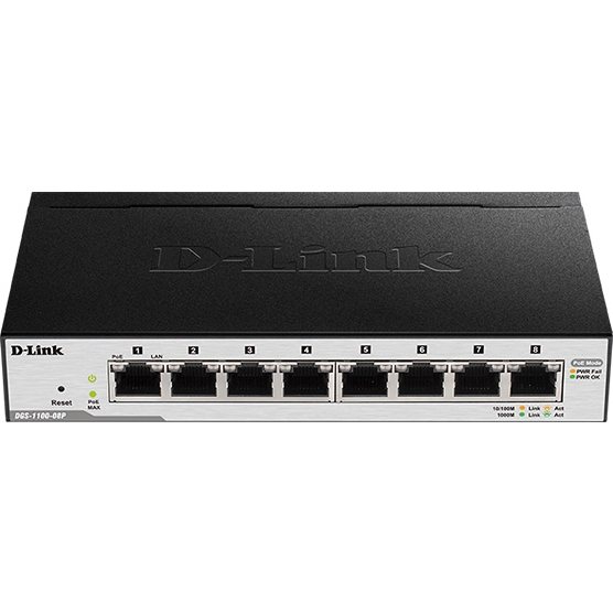 D-Link DGS-1100-08P/B1 [8ポート 1000BASE-T(PoE) EasyスマートL2スイッチ]