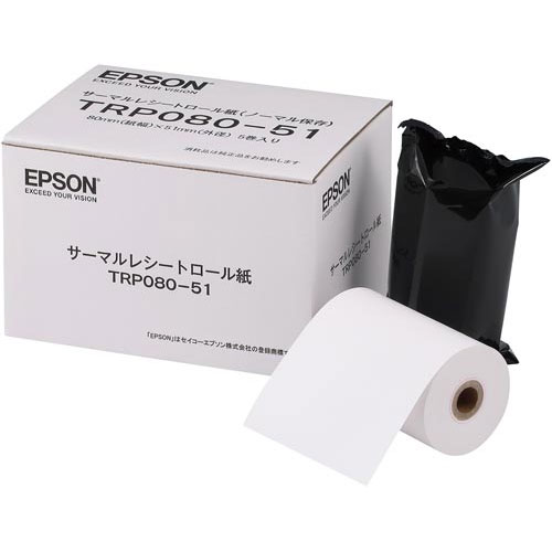 エプソン TRP080-51 [TM-P80シリーズ用 レシートロール紙/ノーマル/80mm/5巻]