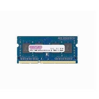 センチュリーマイクロ CD4G-SOD3LU1600H [4GB DDR3L-1600 (PC3L-12800) Unbuffered SO-DIMM 204pin Single RANK 512Mx8]
