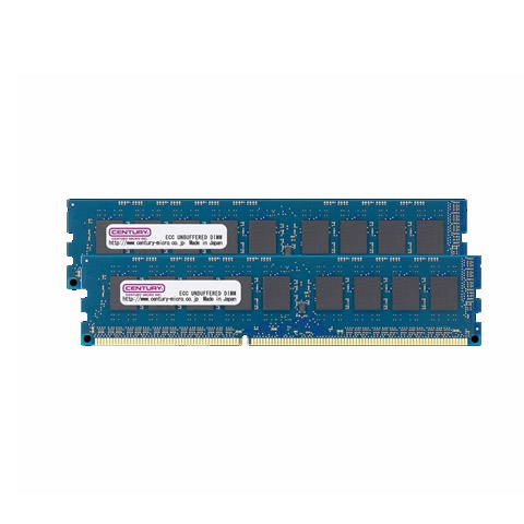 センチュリーマイクロ CK4GX2-D3UE1866H [8GB kit (4GBx2) DDR3-1866 (PC3-14900) ECC Unbuffered DIMM Single RANK 512Mx8]