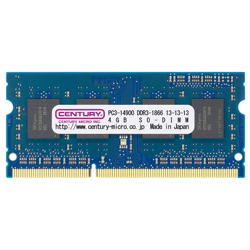 CD8G-SOD3U1866 [8GB DDR3-1866 (PC3-14900) Unbuffered SO-DIMM 204pin Dual RANK 512Mx8]