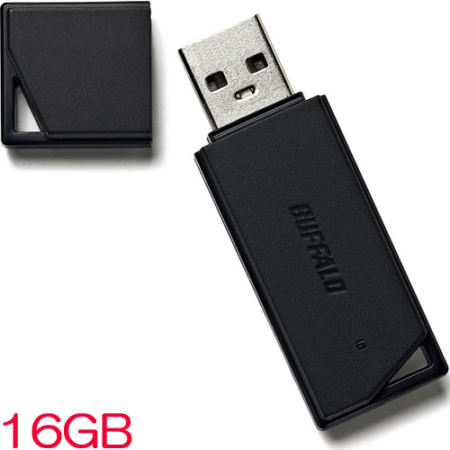 RUF2-KR16GA-BK [USB2.0 どっちもUSBメモリー 16GB ブラック]