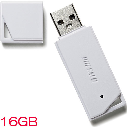 バッファロー RUF2-KR16GA-WH [USB2.0 どっちもUSBメモリー 16GB ホワイト]