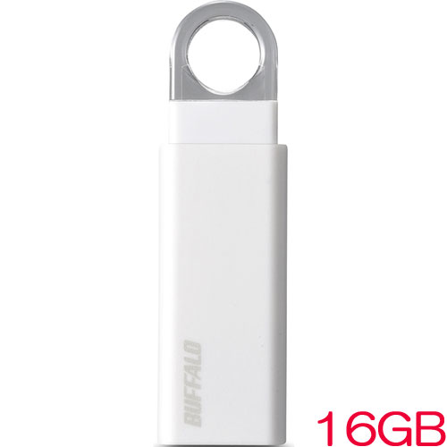 バッファロー RUF3-KS16GA-WH [ノックスライド USB3.1(Gen1)メモリー 16GB ホワイト]