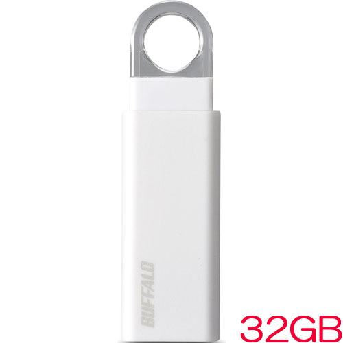 バッファロー RUF3-KS32GA-WH [ノックスライド USB3.1(Gen1)メモリー 32GB ホワイト]