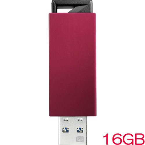 アイ・オー・データ U3-PSH16G/R [USB3.0/2.0対応 ノック式USBメモリー 16GB レッド]