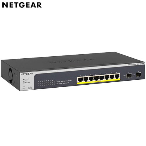 NETGEAR GS510TPP-100AJS [GS510TPP PoE+(190W) ギガ8P L2+ スマートスイッチ]