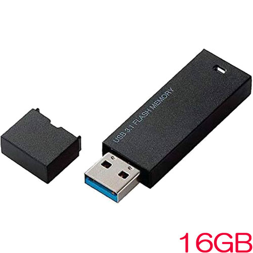 エレコム MF-MSU3B16GBK/H [USBメモリー/USB3.1/セキュリティ/16GB/ブラック/法人]
