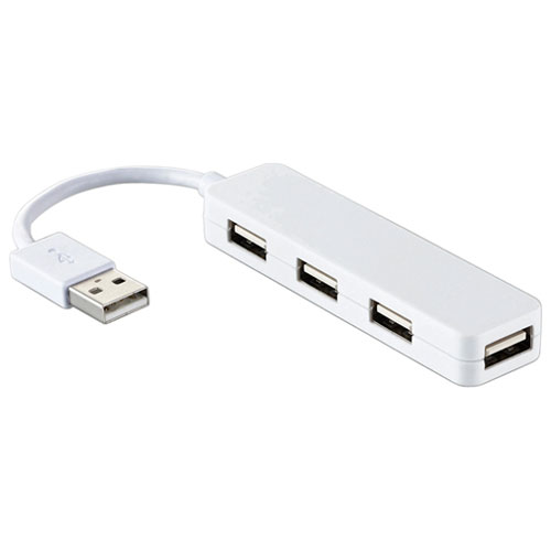 U2H-SN4NBWH [USB2.0ハブ/カラフル/バスパワー/4ポート/ホワイト]