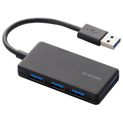 エレコム U3H-A416BBK [USB3.0ハブ/コンパクト/バスパワー/4ポート/ブラック]