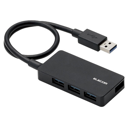 エレコム U3HS-A420SBK [USB3.0ハブ/セルフパワー/タブレット向け/4ポート/ブラック]