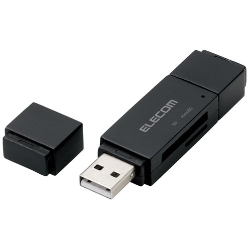エレコム MRS-MBD09BK [メモリリーダライタ/microB+USB A/SD+microSD/ブラック]