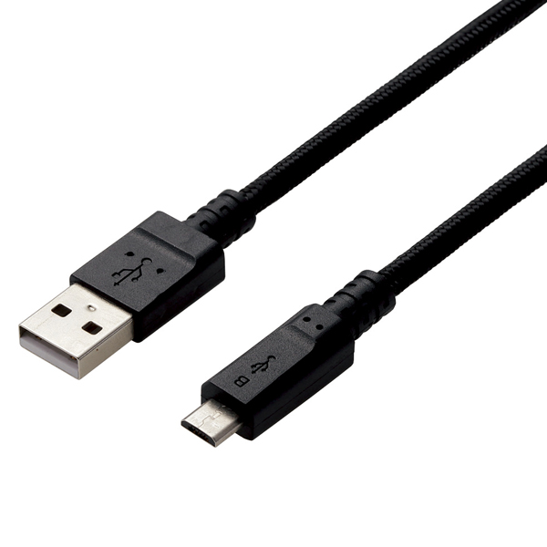 エレコム MPA-AMBS2U20BK [microUSBケーブル/2A/高耐久/2m/ブラック]