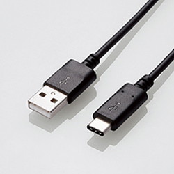 エレコム USB3-AC10NBK [USB3.1ケーブル/Gen2/A-C/3A/1m/ブラック]