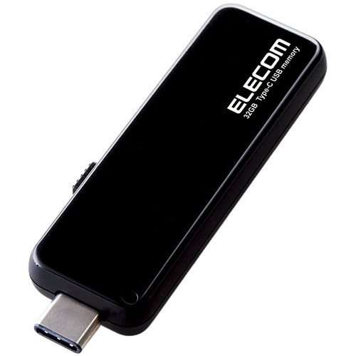 エレコム MF-CCU3132GBK [USBメモリー/USB3.1C&USB端子/32GB/ブラック]