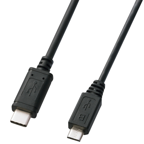 サンワサプライ KU-CMCBP310 [USB2.0 Type C-microBケーブル(1m・ブラック)]
