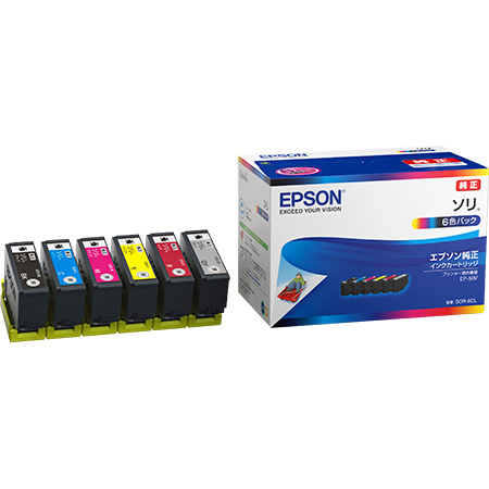 エプソン SOR-6CL [カラリオプリンター用 インクカートリッジ/ソリ(6色パック)]