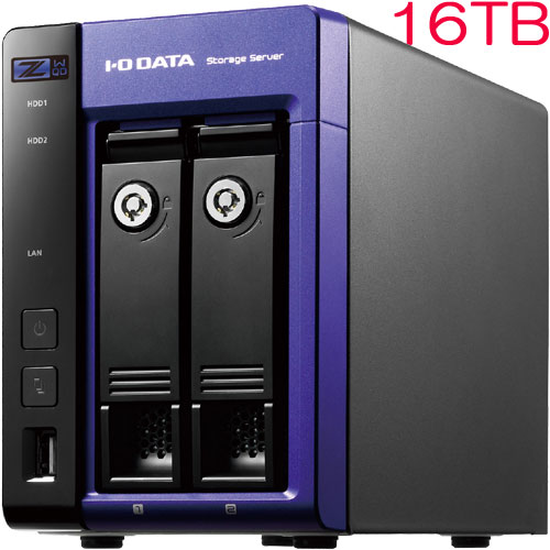 アイ・オー・データ HDL-Z2WQ16D [WSS2016 Wg/Celeron搭載 2ドライブNAS 16TB]