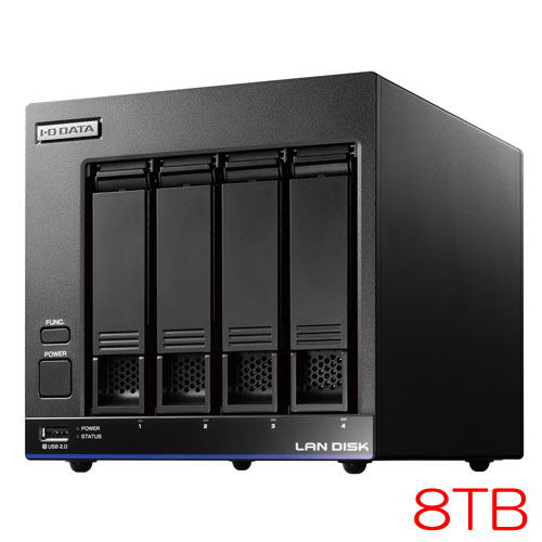 アイ・オー・データ HDL4-X8/TM3 [TM NAS Security 4ドライブNAS 8TB ライセンス3年]