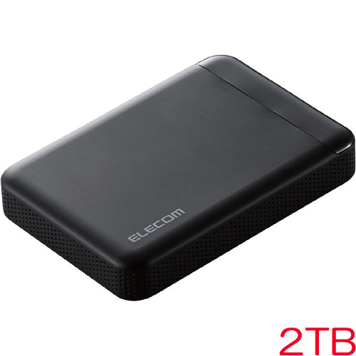 エレコム ELP-EDV020UBK [ビデオカメラ向ポータブルHDD/USB3.1/2TB/ブラック]
