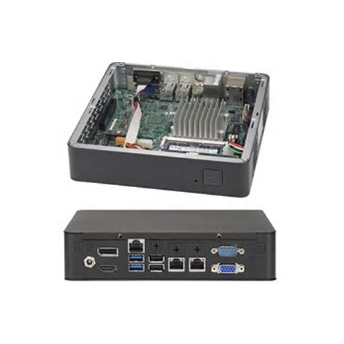 Supermicro SYS-E200-9AP [IoT Gateway SuperServer (Atom E3940/1ｘDDR3 SO-DIMM/2ｘGbE/60W DC/Mini-ITX)]