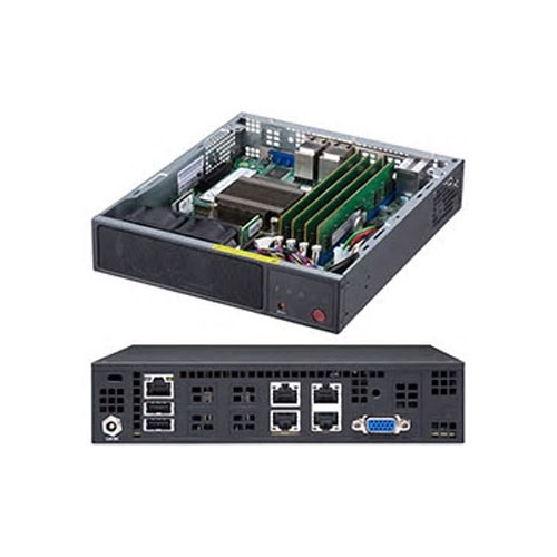 Supermicro SYS-E200-9A [IoT Gateway SuperServer (Intel Atom C3558/4ｘDDR4/4ｘGbE/60W DC/Mini-ITX)]