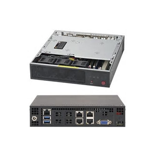 Supermicro SYS-E200-8D [IoT Gateway SuperServer (Xeon D-1528/4ｘDDR4/2ｘ10GbE、2ｘGbE/DC power/Mini-1U)]