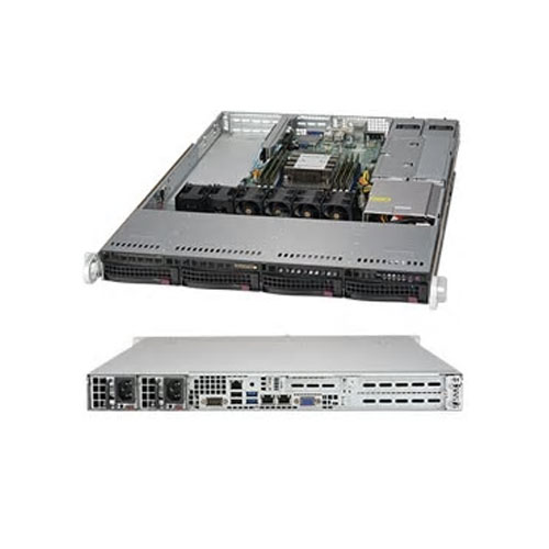 Supermicro SYS-5019P-WTR [SuperServer (Intel C622/LGA3647/6ｘDDR4/2ｘ10GbE/4ベイ/SATA/2ｘ500W/1U)]