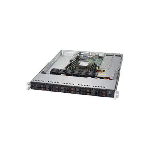 Supermicro SYS-1019P-WTR [SuperServer (Intel C622/LGA3647/6ｘDDR4/2ｘ10GbE/10ベイ/SATA/2ｘ500W/1U)]