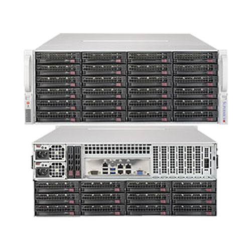 Supermicro SSG-6049P-E1CR36L [SuperStorage Server (C624/2ｘLGA3647/16ｘDDR4/2ｘ10GbE/36ベイ/SAS/2ｘ1200W/4U)]