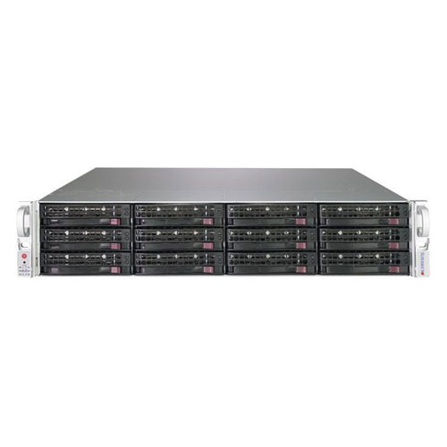 Supermicro SSG-6029P-E1CR12T [SuperStorage (C624/2ｘLGA3647/16ｘDDR4/2ｘ10GbE/12ベイ/SAS/HW RAID/2ｘ1200W/2U)]