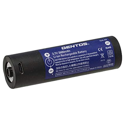 ジェントス GA-09 [リチウムイオン充電池 3.7V 2600mAh]