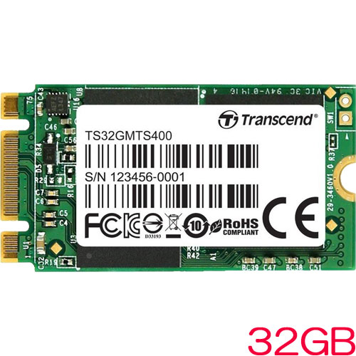 トランセンド TS32GMTS400S [32GB SSD MTS400S M.2 Type 2242 SATA-III 6Gb/s MLC NAND]