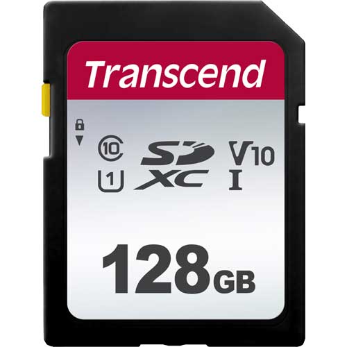 トランセンド TS128GSDC300S [128GB SDXC 300S Class 10、UHS-I U1、V10 対応]