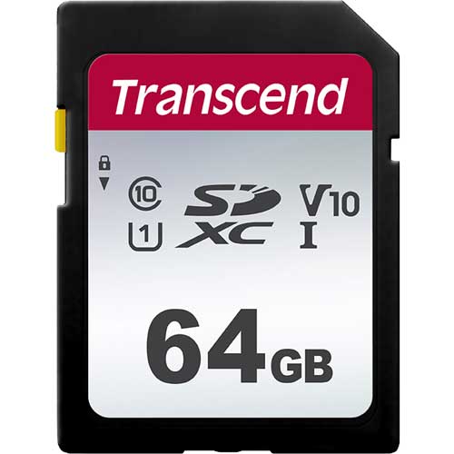 トランセンド TS64GSDC300S [64GB SDXC 300S Class 10、UHS-I U1、V10 対応]