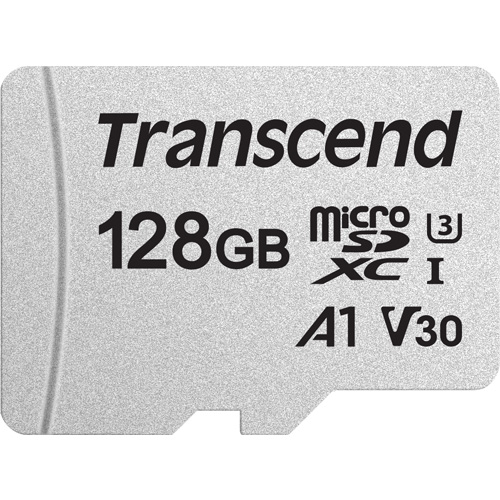 トランセンド TS128GUSD300S [128GB microSDXC 300S Class 10、UHS-I U3、V30、A1 対応]