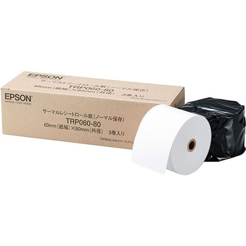 エプソン TRP060-80 [レシートプリンター用サーマルロール紙/ノーマル/60mm幅/80mm径]