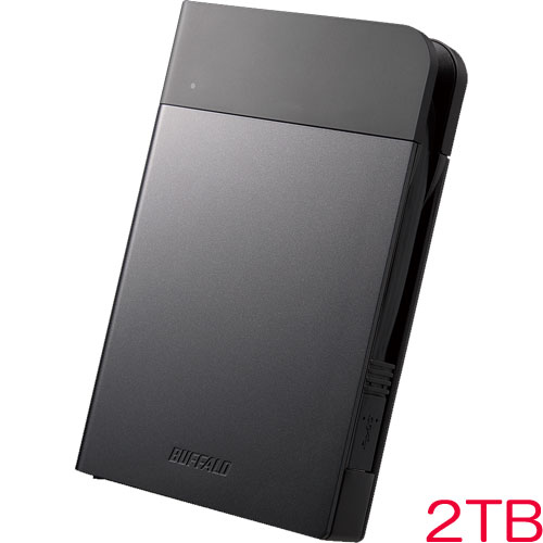 HD-PZF2.0U3-BKA [USB3.1(Gen1) 耐衝撃ポータブルHDD 2TB ブラック]