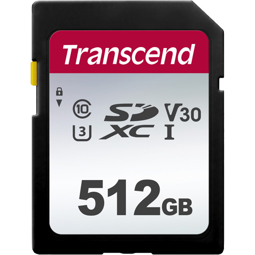 トランセンド TS512GSDC300S [512GB SDXC 300S Class 10、UHS-I U3、V30 対応]