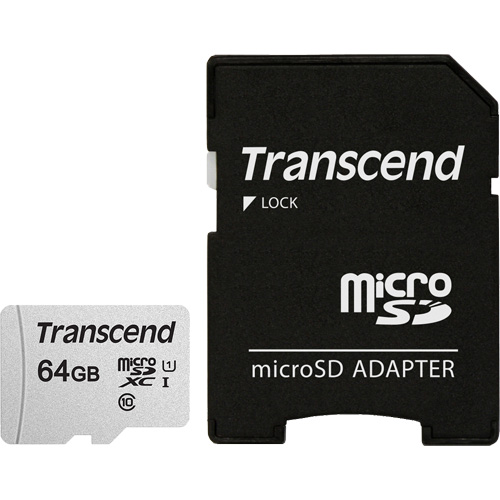 TS64GUSD300S-A [64GB microSDXC USD300S Class 10、UHS-I U1 対応 SDカードアダプタ付属]