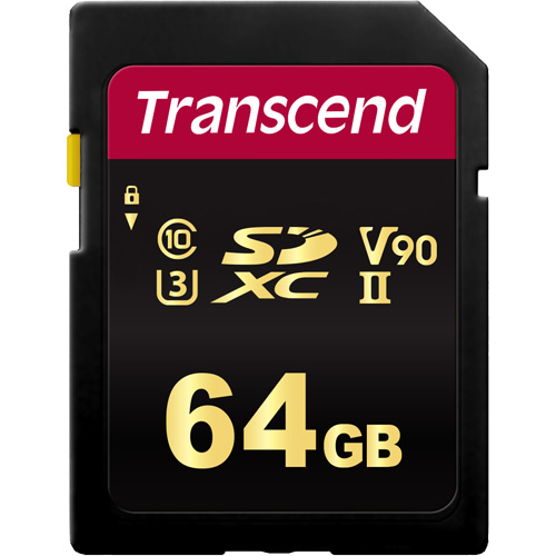 トランセンド TS64GSDC700S [64GB SDXC 700S UHS-II U3、Class 10、V90 対応 MLC]