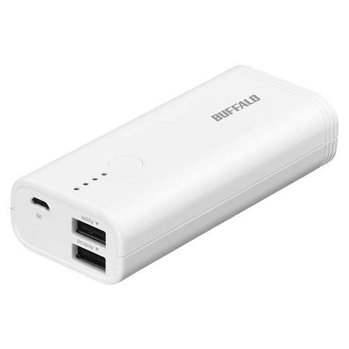 BSMPB5210P2WH [モバイルバッテリー 5200mAh 2ポート ホワイト]