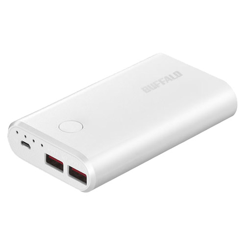 バッファロー（サプライ） BSMPB10020P2WH [モバイルバッテリー 10050mAh 自動判別2ポート ホワイト]