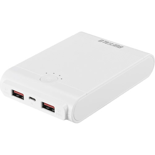 バッファロー（サプライ） BSMPB13410P2WH [モバイルバッテリー 13400mAh 自動判別2ポート ホワイト]