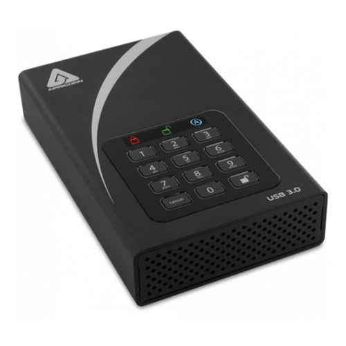 Apricorn ADT-3PL256-6000(R2) [Aegis Padlock DT USB3.0 AES-XTS 256bit 暗号化対応 外付けHDD 6TB]