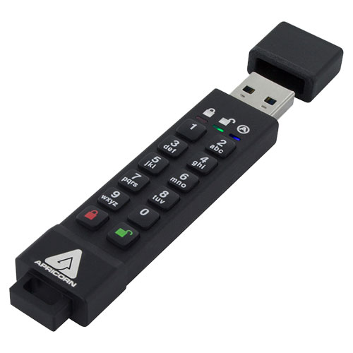 Apricorn ASK3Z-16GB [Aegis Secure Key 3Z AES-XTS 256bit 暗号化対応 USB3.0/3.1 Gen1接続 USBメモリー 16GB]